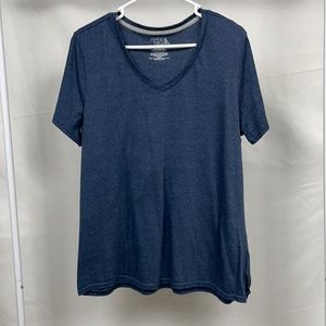 Blue heather v neck t shirt - Time and True